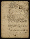 Fief des Fougis à Thionne (Allier) : extrait du terrier de 1697.