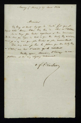 DUPANLOUP (Félix), évêque d'Orléans (1802-1878) : 11 lettres.