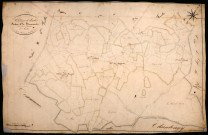 Saint-Pierre-le-Moûtier, cadastre ancien : plan parcellaire de la section C dite de Beaumont, feuille 3