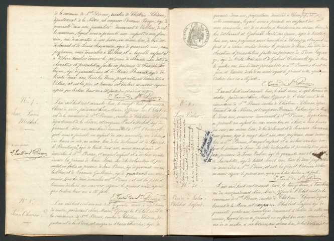 Saint-Péreuse : actes d'état civil.