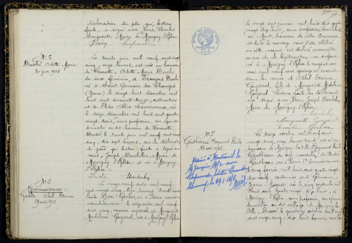 Marigny-l'Église : actes d'état civil.