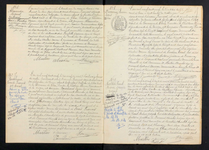 Glux-en-Glenne : actes d'état civil.