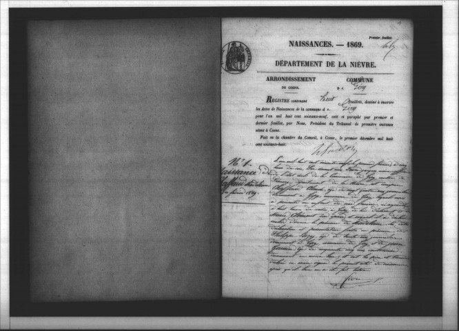 Giry : actes d'état civil.