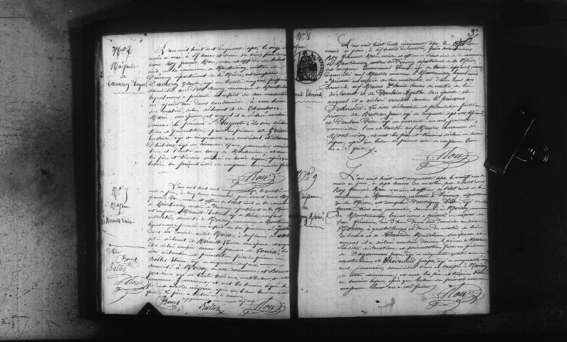 Montenoison : actes d'état civil.