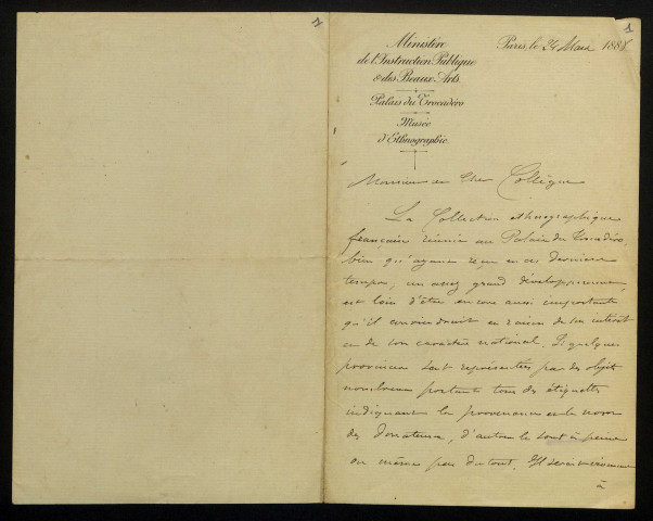 LANDRIN (Armand), folkloriste : 1 lettre.