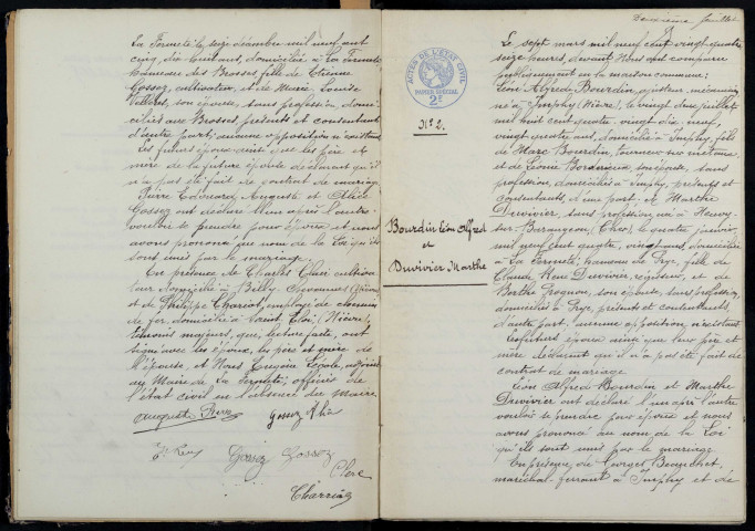 La Fermeté : actes d'état civil.