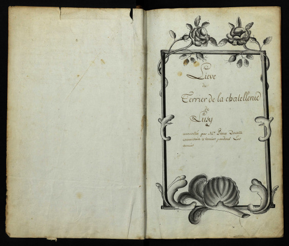 Châtellenie de Luzy : terrier avec table nominative.