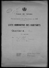 Nevers, Quartier de la Barre, 10e section : recensement de 1926