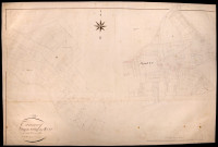 Tannay, cadastre ancien : plan parcellaire de la section B dite de Tannay, feuille 2, développement