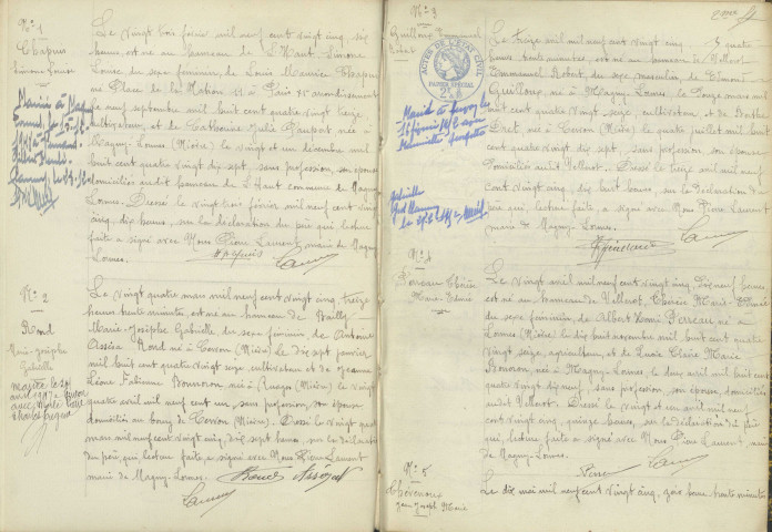 Magny-Lormes : actes d'état civil.