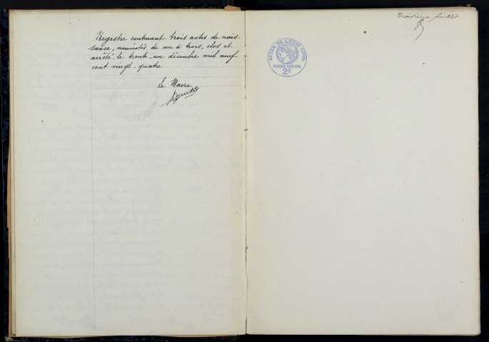 Avril-sur-Loire : actes d'état civil.