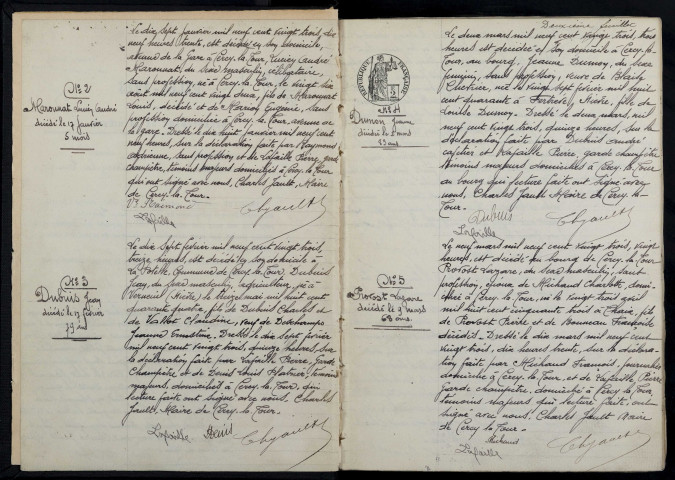 Cercy-la-Tour : actes d'état civil.