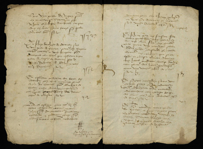 Fief de Dornecy : extrait du terrier de cens et rentes dues à Pierre Coron.