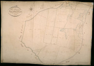 Saint-Amand-en-Puisaye, cadastre ancien : plan parcellaire de la section A dite des Vincents, feuille 1