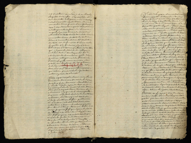 Pièce 2. - Extrait du terrier de Mousseaux-sur-Azy, « appartenant de présent à la seigneurie d'Azy ».