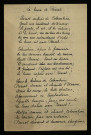 BRIFFAULT (Germaine), fille de Pierre Briffault, à Montigny-aux-Amognes (Nièvre) : 1 lettre, manuscrit.