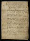 Vêtures et investitures. - Clarisses de Decize, entrée en religion de Catherine Millin petite-fille de Charlotte de Champs : copie du contrat de pension du 3 mai 1615.
