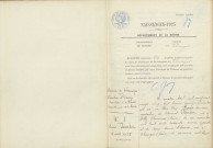 Thianges : actes d'état civil.