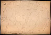 Tamnay-en-Bazois, cadastre ancien : plan parcellaire de la section A dite de Vouavre, feuille 1
