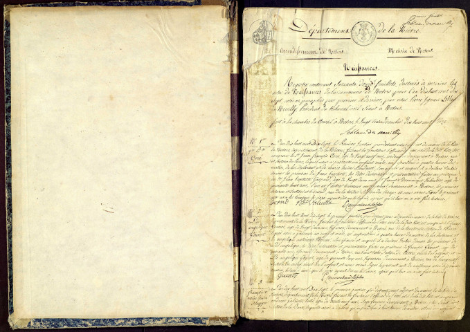 Nevers : actes d'état civil.