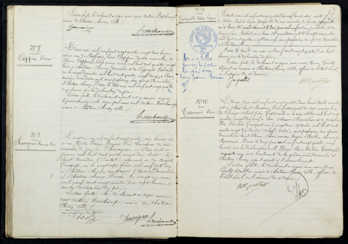 Château-Chinon Ville : actes d'état civil.