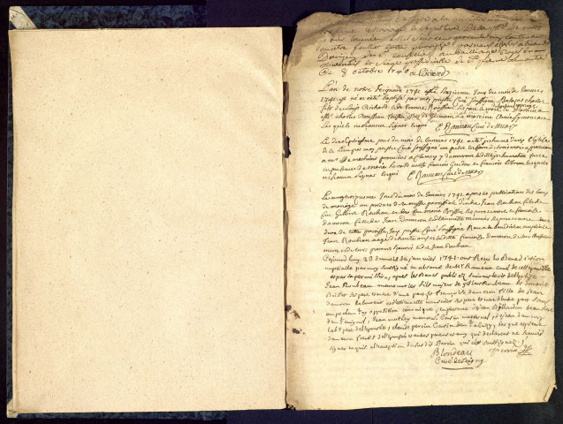 Nuars : registres paroissiaux.