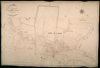 Saint-Amand-en-Puisaye, cadastre ancien : plan parcellaire de la section D dite de la Ville, feuille 2