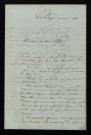BORDES (Adolphe), poète à Pont-l'Évêque (Calvados) (né en 1806) : 3 lettres.