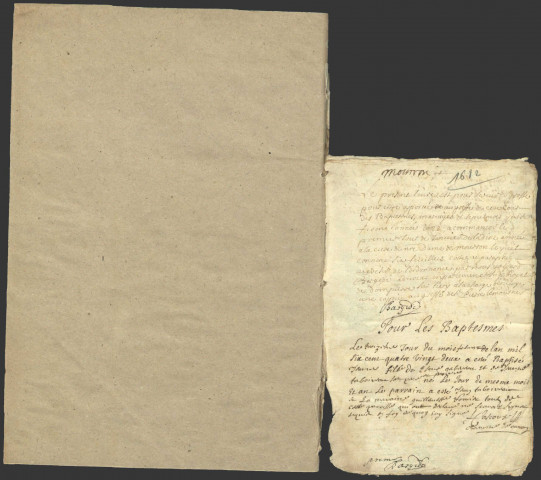 Mouron-sur-Yonne : registres paroissiaux.