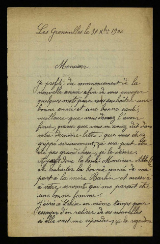 DORENT (Louis Gustave), enfant assisté de la Seine placé à Beaumont-la-Ferrière : 11 lettres.