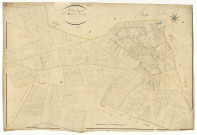 Metz-le-Comte, cadastre ancien : plan parcellaire de la section B dite du Bourg, feuille 1