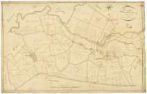Isenay, cadastre ancien : plan parcellaire de la section B dite d'Isenay, feuille 3