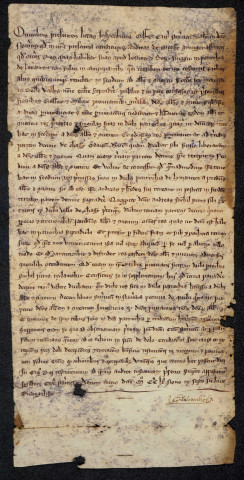Biens et droits. - Contre-échange de biens à Limanton entre l'abbaye de Bellevaux et André de Mousse : traité.