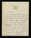 CLARETIE (Jules), écrivain, membre de l'Académie française (1840-1913) : 3 lettres, 1 carte postale illustrée.