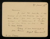 RAMBAUD (Alfred), écrivain et homme politique (1842-1905) : 1 lettre.