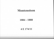 Montenoison : actes d'état civil.