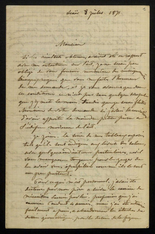FISCHER (Georges), peintre à Brest (Finistère) (né en 1820) : 14 lettres.