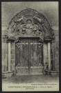 SAINT-PIERRE-LE-MOUTIER (Nièvre) – Porte de l’Église (XVe siècle)