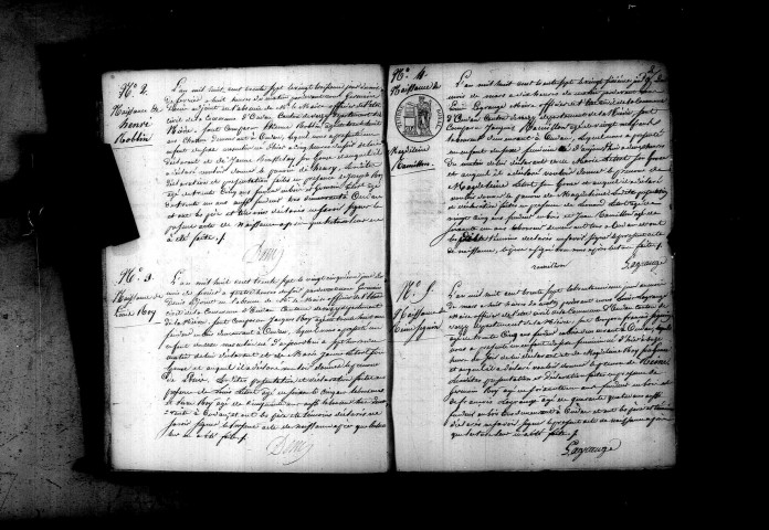 Oudan : actes d'état civil.