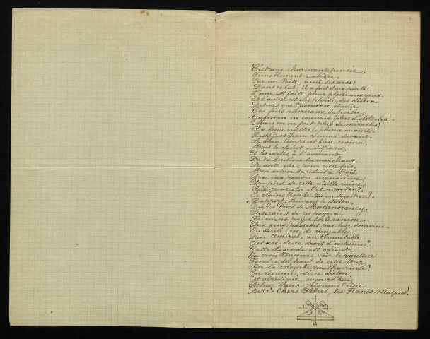 DARGELAS (André-Henri), peintre et poète (1828-1906) : 3 lettres, manuscrit.