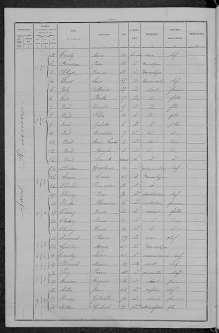 Saint-Révérien : recensement de 1896