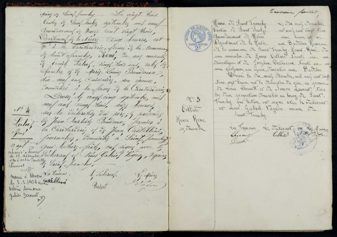 Saint-Franchy : actes d'état civil.