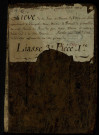 Recueil de lièves terrier. - « Liève de la terre et baronie de Vitry-sur-Loire, appartenant à puissante dame Melchior de Bueil de Grimaldis, où sont énoncés les reçus des cens, rentes, blairies et autres droits dus à la dite baronie, faite par Mr l'Abbé de Druys. au nom de la dite dame », avec table nominative par lieux suivant l'ordre du terrier de 1625.