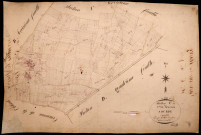 Varennes-lès-Narcy, cadastre ancien : plan parcellaire de la section C dite de Sourdes, feuille 4
