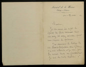 HERVET (Émile), critique au Journal de la Nièvre à Nevers : 5 lettres.