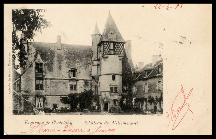 GUERIGNY – Environs de Guérigny – Château de Villemenant.