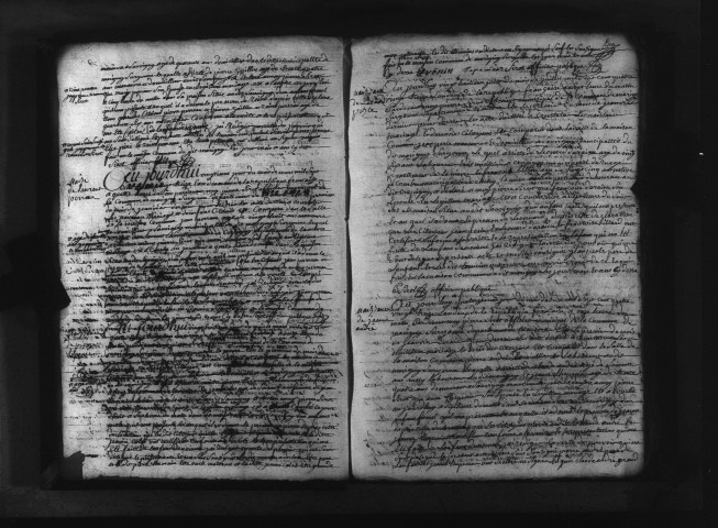 Marigny-sur-Yonne : actes d'état civil.