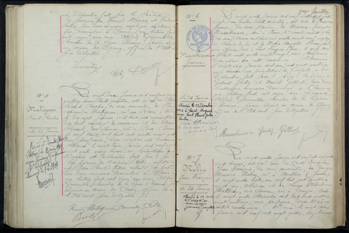 Clamecy : actes d'état civil.