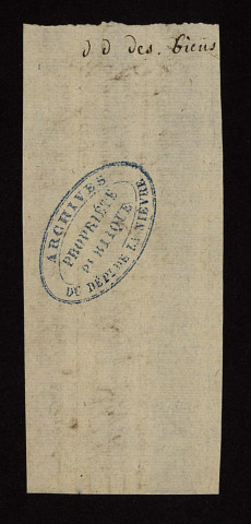 Fief de Champlin : terrier de 1595 avec table des propriétés.