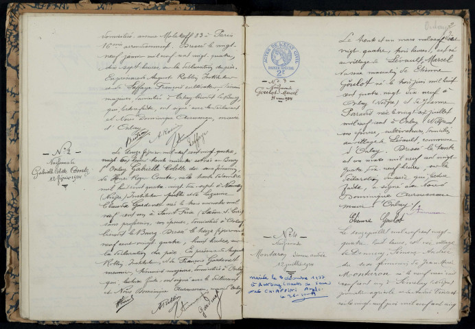 Onlay : actes d'état civil.